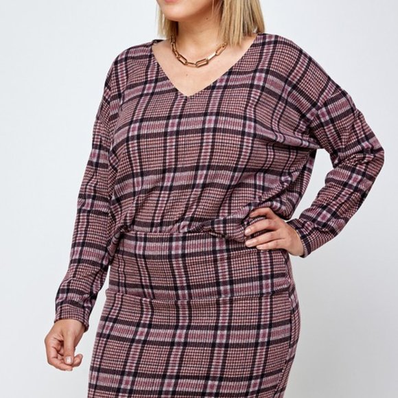 Plaid Skirt Set - Picture 2 of 5